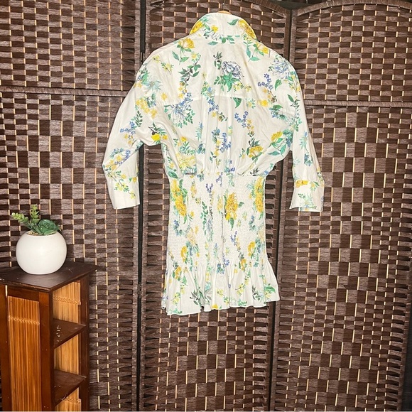 Zara Floral Print Smock Dress Small - Picture 7 of 10